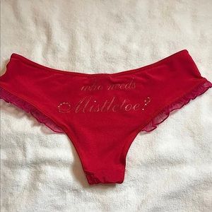***SOLD***VS Sexy Little Things ‘Who Needs Mistletoe' Rhinestone Christmas Panty